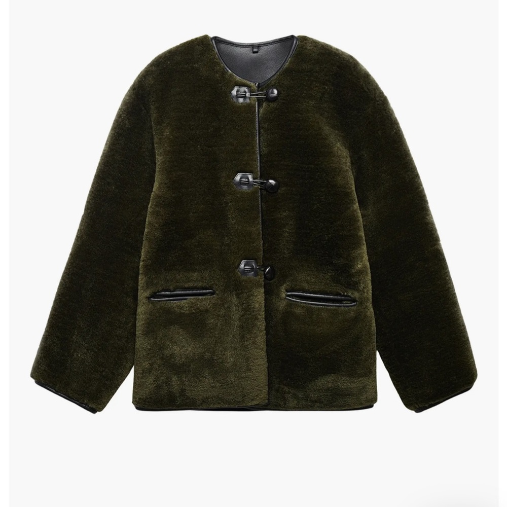 Mango shearling jacket size small sold out!!!